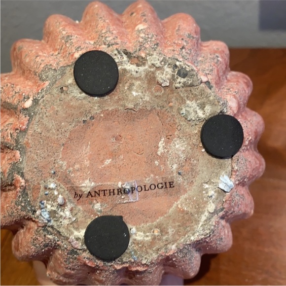 Pink Glazed Terracota Vase with Silk Flowers - Anthropologie - Picture 5 of 7